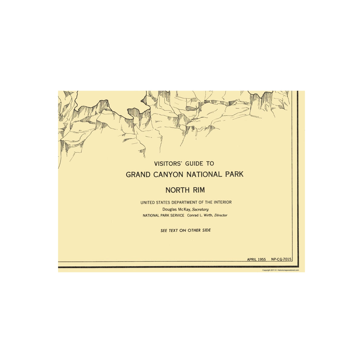 North Rim Map Labeled Historic State Map - Grand Canyon North Rim Guide - US Park Services 1 ...