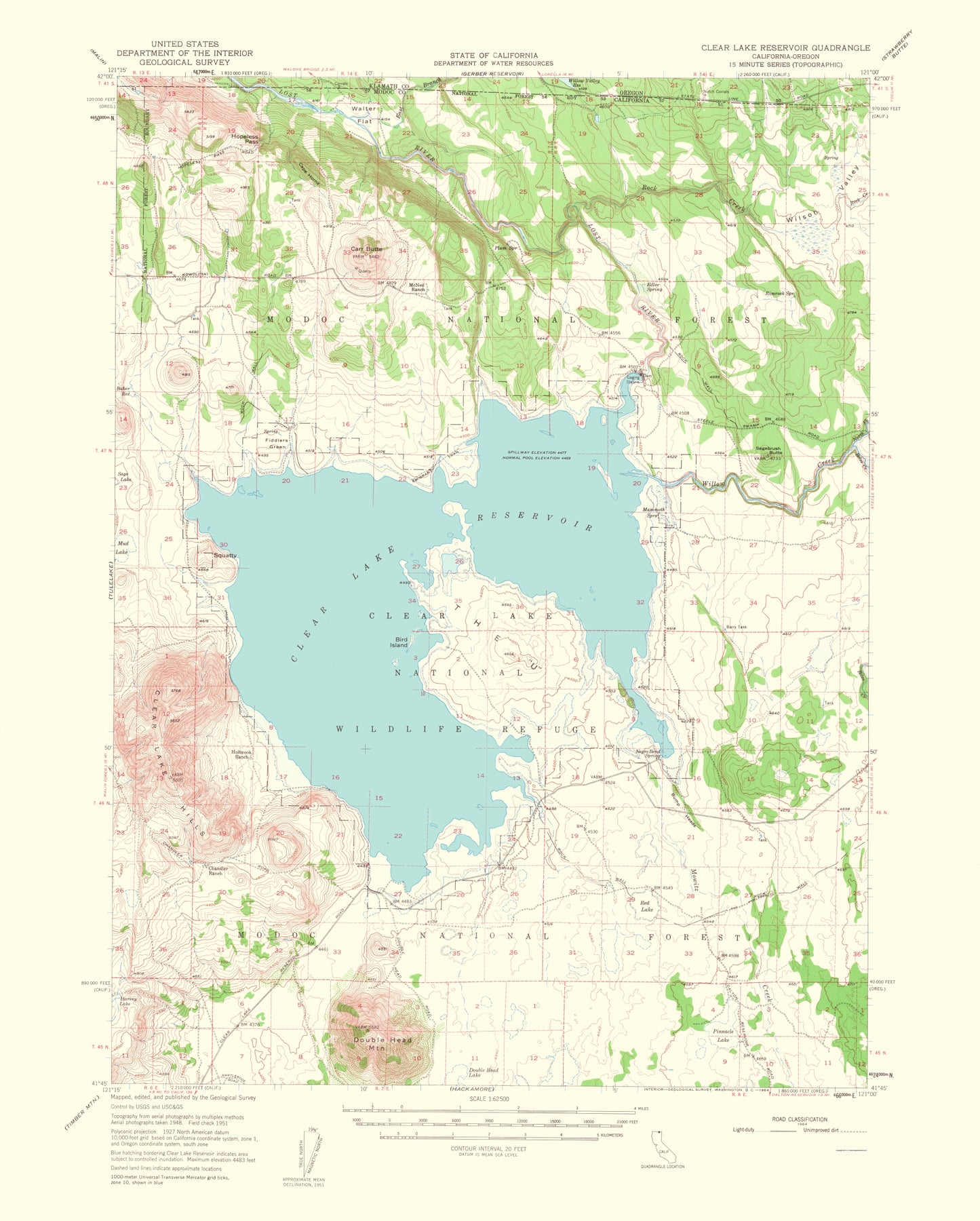 Topographical Map - Clear Lake California Quad - USGS 1964 - 23 x 28.66 - Vintage Wall Art