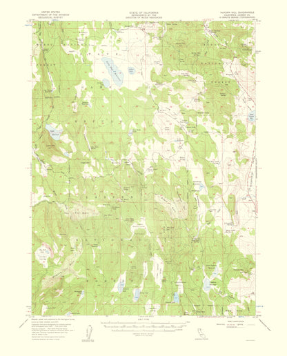 Topographical Map - Hayden Hill California Quad - USGS 1959 - 23 x 28.50 - Vintage Wall Art