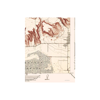 Topographical Map - Marysville Buttes California Quad - USGS 1912 - 23 x 29.90 - Vintage Wall Art