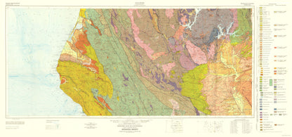 Historic Mine Map - Redding California Mines Sheet - Strand 1957 - 49.00 x 23 - Vintage Wall Art