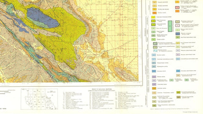 Historic Mine Map - Santa Cruz California Mines Sheet - Jennings 1955 - 40.68 x 23 - Vintage Wall Art