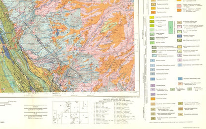 Historic Mine Map - Sacramento California Mines Sheet - Strand 1961 - 36.83 x 23 - Vintage Wall Art