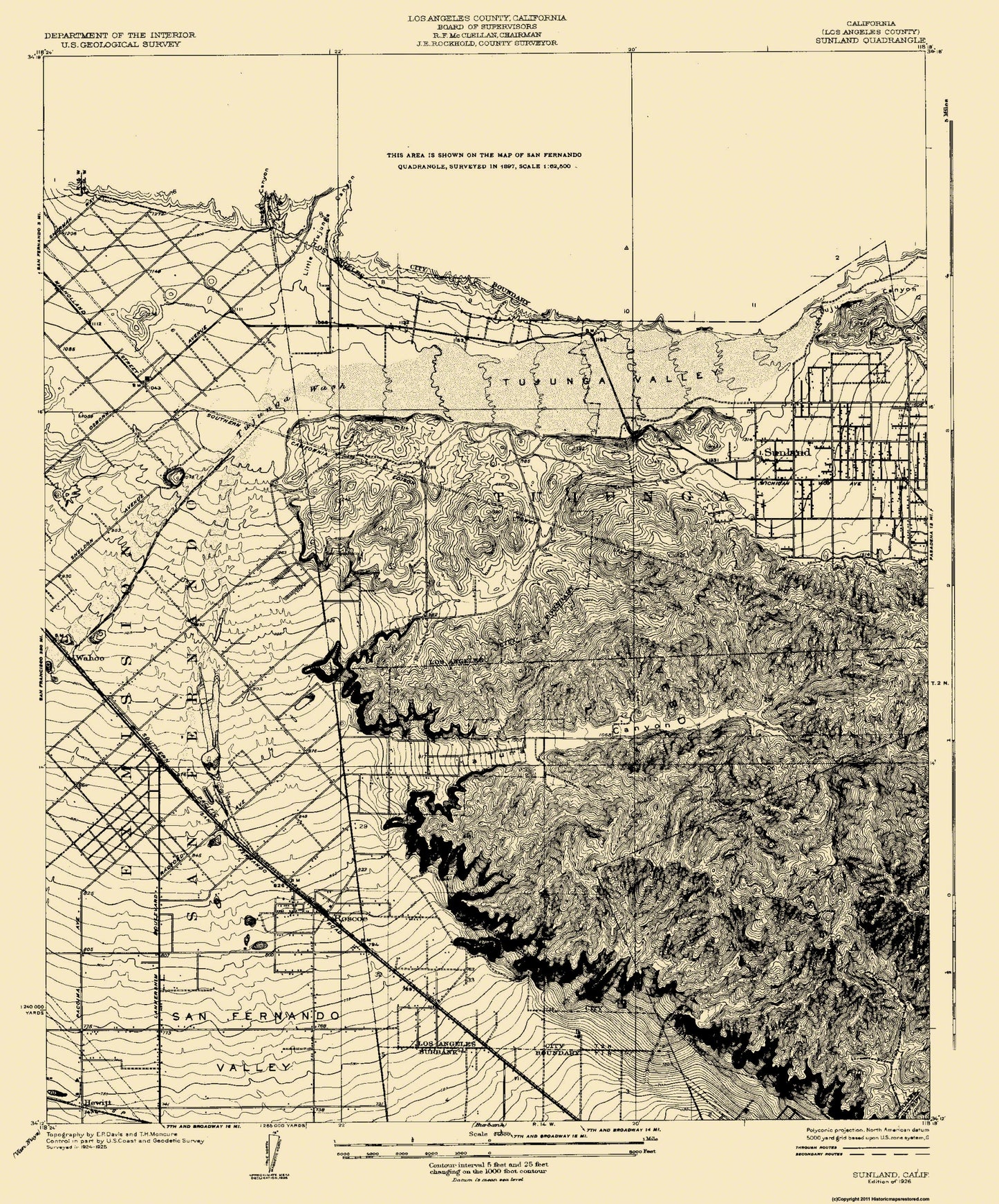 Topographical Map - Stockton California Quad - USGS 1926 - 23 x 27.69 - Vintage Wall Art