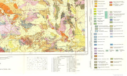 Historic Mine Map - Trona California Mines Sheet - Jennings 1957 - 38.25 x 23 - Vintage Wall Art