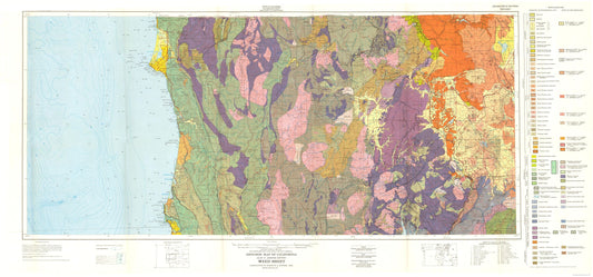 Historic Mine Map - Weed California Mines Sheet - Strand 1957 - 49.18 x 23 - Vintage Wall Art