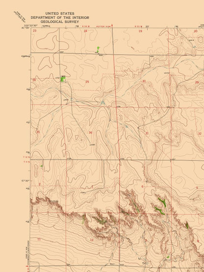 Topographical Map - Kirchnavy Butte Colorado Quad - USGS 1978 - 23 x 30.59 - Vintage Wall Art