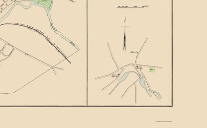 Historic City Map - Wiillimantic Connecticut - Hurd 1893 - 23 x 37.16 - Vintage Wall Art