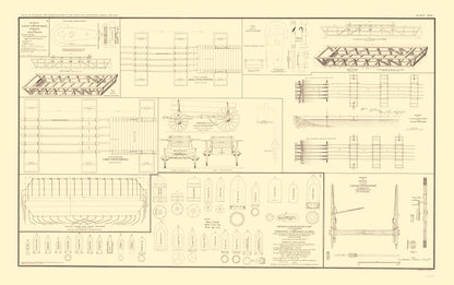 Historical Civil War Map - Pontoon Boats Bridges Chess Wagons - Bien 1895 - 23 x 36.64 - Vintage Wall Art