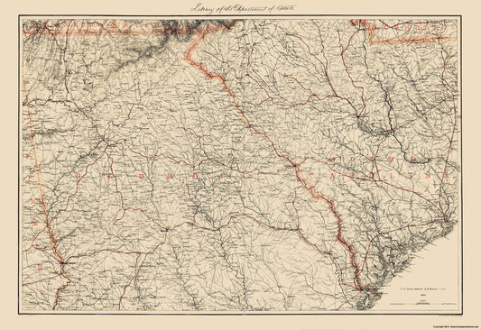 Historical Civil War Map - Georgia South Carolina - Bache 1861 - 23 x 33.52 - Vintage Wall Art