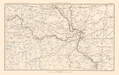 Historical Civil War Map - Missouri Illinois - Bien 1895 - 23 x 36.51 - Vintage Wall Art