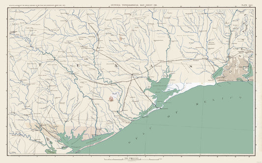 Historical Civil War Map - East Texas Theatre of War - Lamont 1894 - 36.78 x 23 - Vintage Wall Art