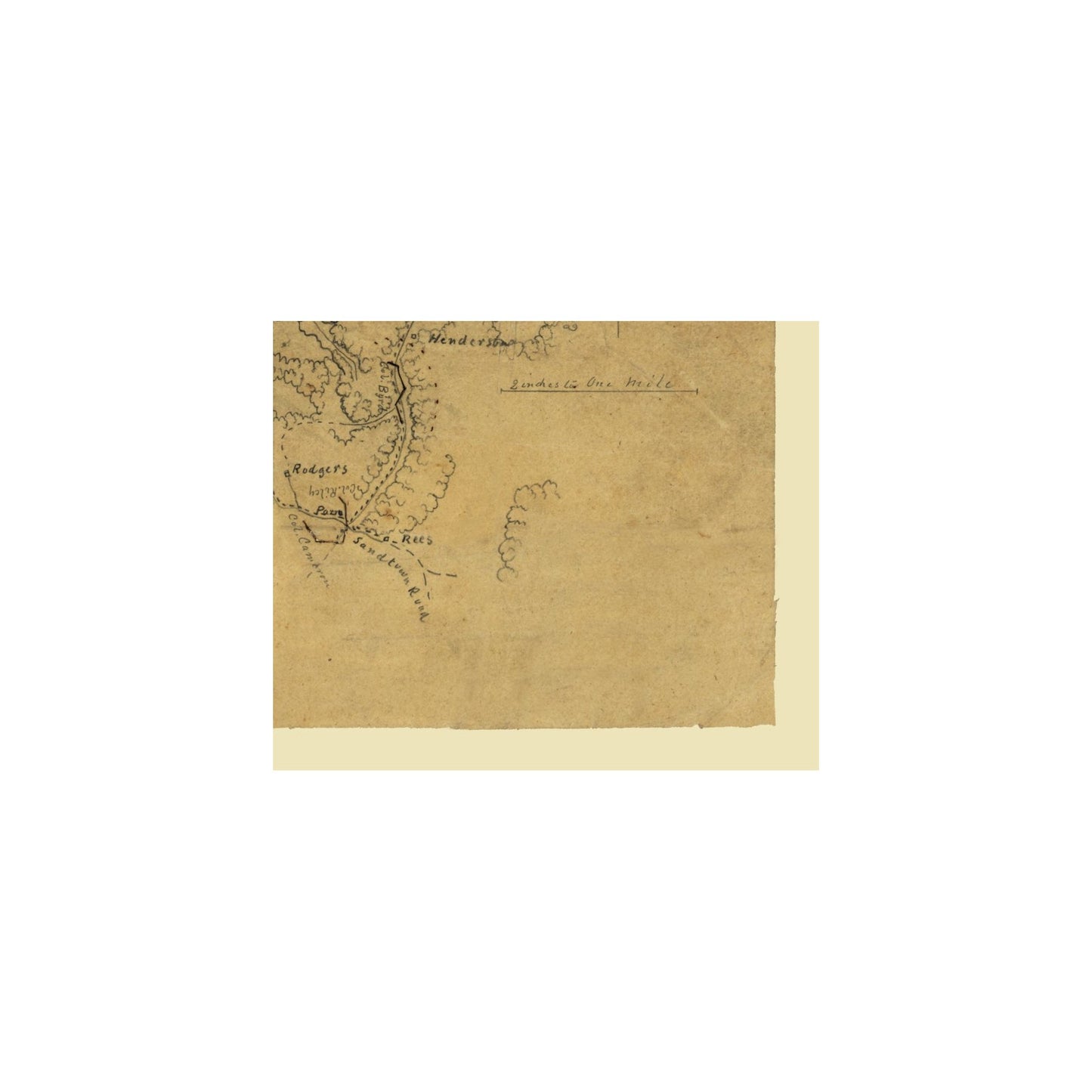 Historic City Map - Marietta Georgia - 1864 - 27.96 x 23 - Vintage Wall Art