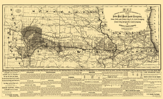 Old Railroad Maps - Iowa – Maps of the Past