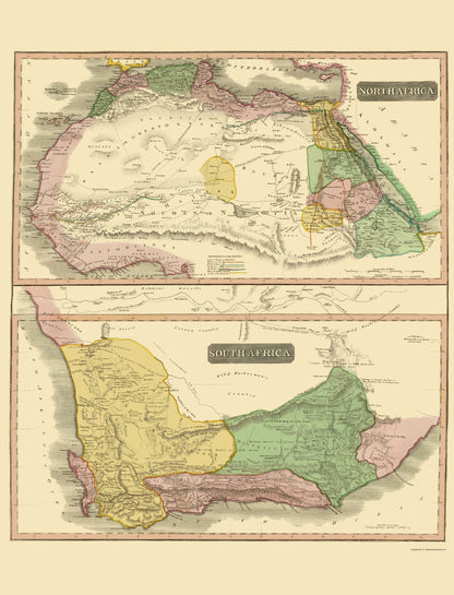 Historic Map - Africa - Thomson 1815 - 23 x 30.12 - Vintage Wall Art