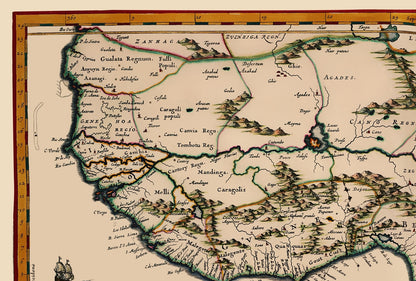 Historic Map - Africa Western - Dapper 1670 - 23 x 33.99 - Vintage Wall Art