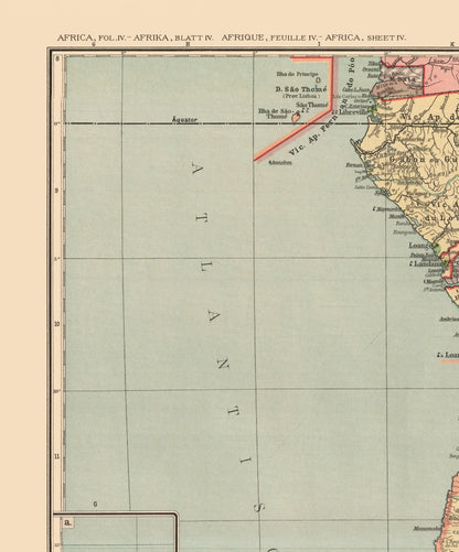 Historic Map - Africa Southwestern - Streit 1913 - 23 x 27.66 - Vintage Wall Art