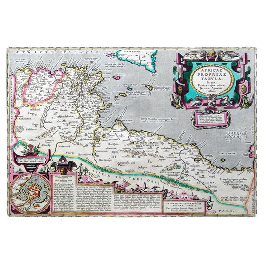 Historic Map - Africa Ancient - Ortelius 1570 - Vintage Wall Art