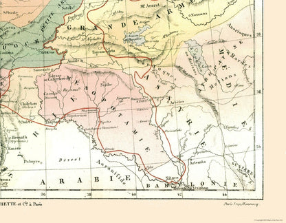 Historic Map - Asia Minor Bosphorus - Cortambert 1880 - 29.52 x 23 - Vintage Wall Art