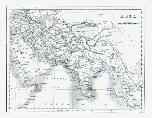 Historic Map - Asia - Oxford 1828 - 29.53 x 23 - Vintage Wall Art