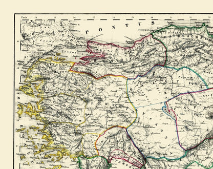 Historic Map - Asia Minor - Kiepert 1903 - 28.97 x 23 - Vintage Wall Art