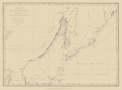 Historic Map - Asia Discoveries China Tartary - Robinson 1787 - 30.85 x 23 - Vintage Wall Art