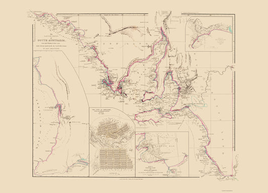 Historic Map - Australia Southern Maritime - Arrowsmith 1844 - 23 x 31.95 - Vintage Wall Art