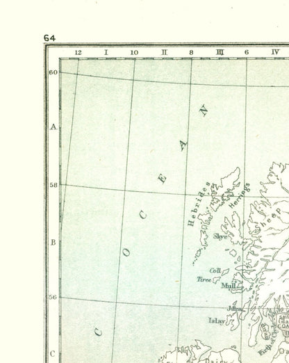 Historic Map - British Isles Industries - Gardiner 1902 - 23 x 28.83 - Vintage Wall Art