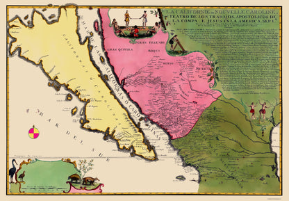 Historic Map - California Island - De Fer 1720 - 23 x 33.05 - Vintage Wall Art