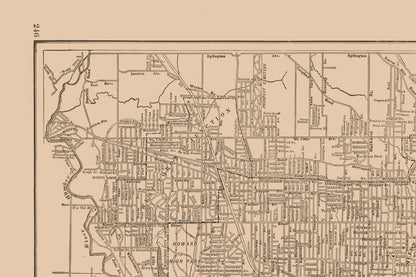 Historic Map - Toronto Canada - Reynold 1921 - 34.49 x 23 - Vintage Wall Art