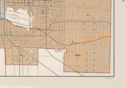 Historic Map - Vancouver Canada - Chalifour 1915 - 32.67 x 23 - Vintage Wall Art