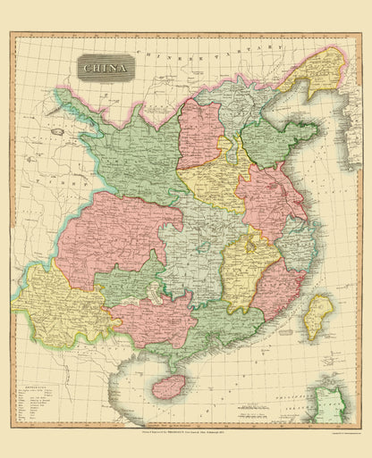 Historic Map - China - Thomson 1815 - 23 x 28.38 - Vintage Wall Art