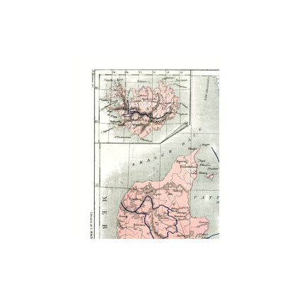 Colonial Denmark Map Historic Map - Danish Colonial Empire Denmark - Cortambert 1880 - 23 x ...