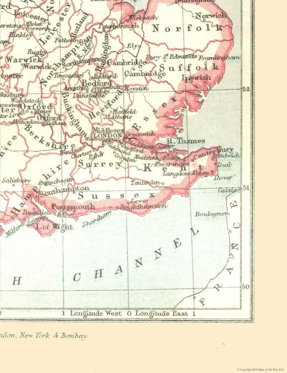 Historic Map - England Wales 1543 - Gardiner 1902 - 23 x 29.86 - Vintage Wall Art