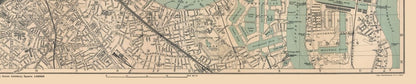 Historic Map - London Central England - Ward 1904 - 113.45 x 23 - Vintage Wall Art