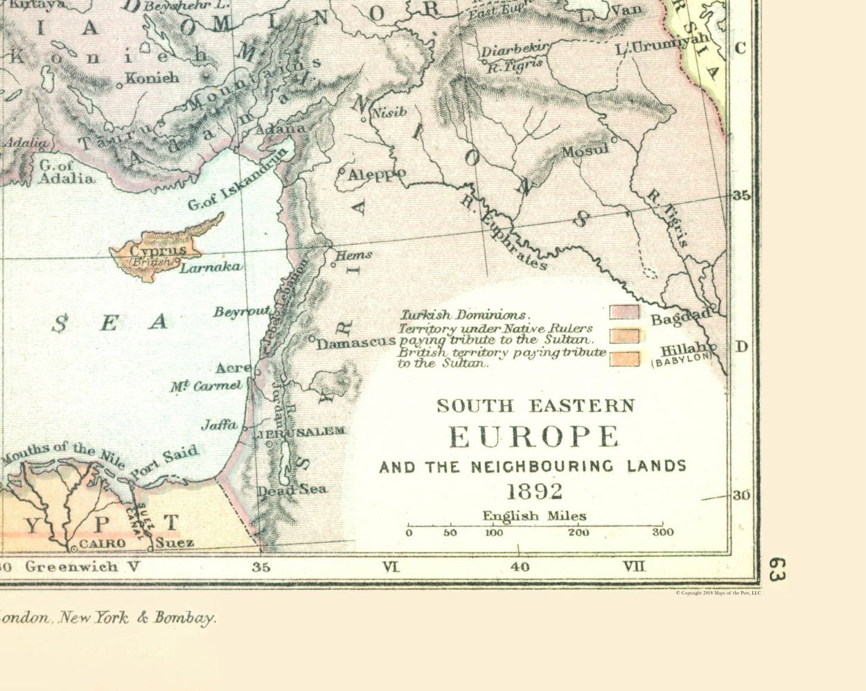 Historic Map - Europe 1892 - Gardiner 1902 - 28.82 x 23 - Vintage Wall Art