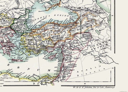 Historic Map - Roman Empire 350 AD - Poole 1902 - 31.79 x 23 - Vintage Wall Art