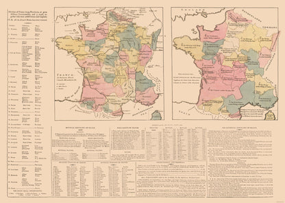 Historic Map - France - Le Sage 1801 - 32.29 x 23 - Vintage Wall Art