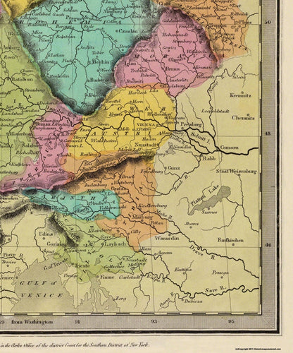 Historic Map - Germany - Burr 1834 - 23 x 27.63 - Vintage Wall Art