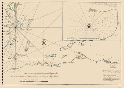 Historic Nautical Map - Honduras Bay - Robertson 1764 - 23 x 32.39 - Vintage Wall Art