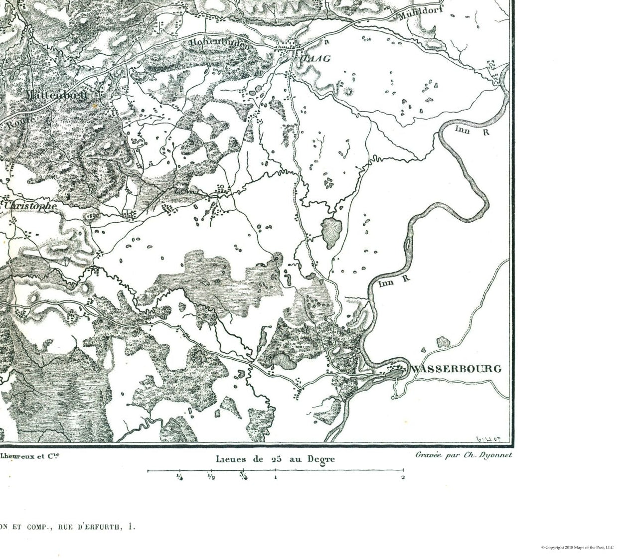 Historic War Map - Hohenlinden Battlefield Plan - Thiers 1866 - 25.61 x 23 - Vintage Wall Art