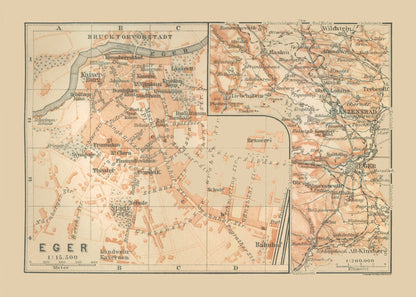 Historic Map - Hungary - Baedeker 1910 - 32.27 x 23 - Vintage Wall Art