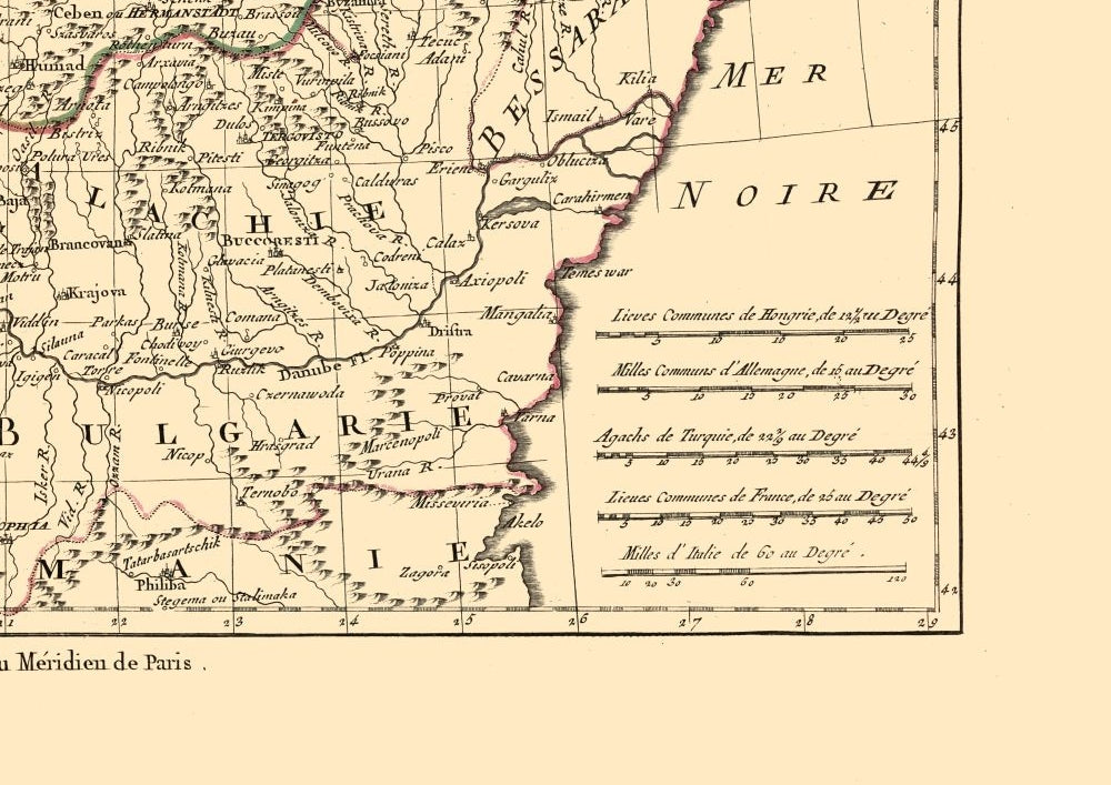 Historic Map - Hungary Kingdom - Santini 1794 - 32.52 x 23 - Vintage Wall Art