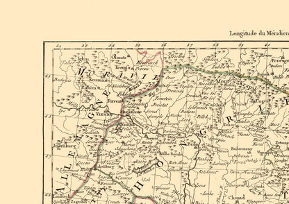 Historic Map - Hungary Kingdom - Santini 1794 - 32.52 x 23 - Vintage Wall Art