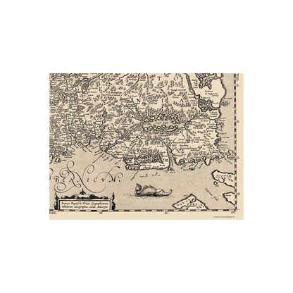 Historic Map - Ireland - Ortelius 1606 - 23 x 30.50 - Vintage Wall Art