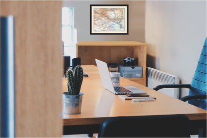 Historic Map - Porto Grande Sicily Italy - Baedeker 1880 - 30.27 x 23 - Vintage Wall Art