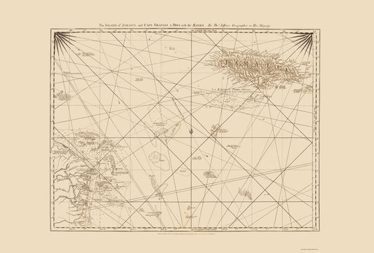 Historic Map - Mosquito Coast Jamaica - Jefferys 1775 - 23 x 33.96 - Vintage Wall Art