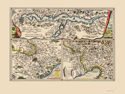 Historic Map - Como Region Italy Upper Adriatic  - Ortelius 1609 - 23 x 30 - Vintage Wall Art