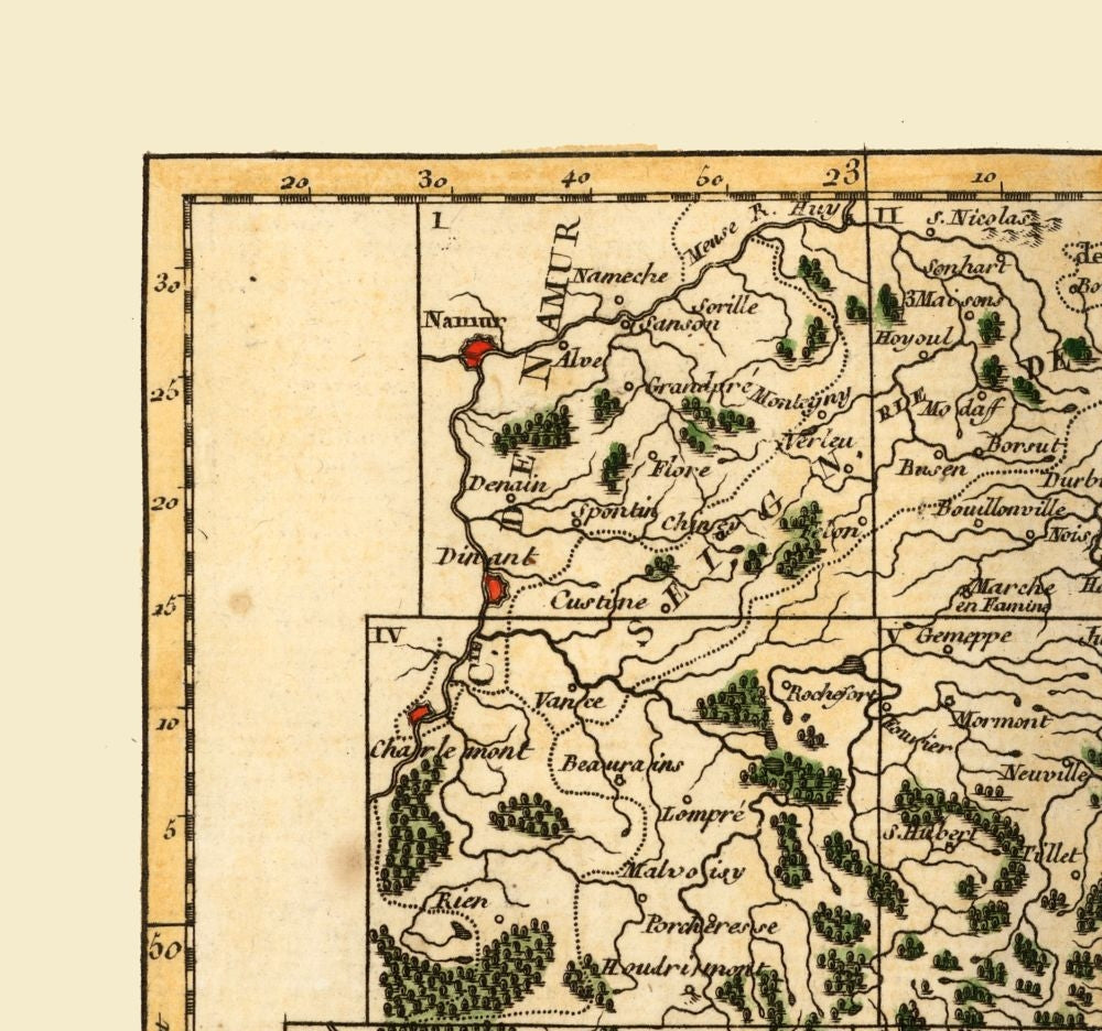 Historic Map - Luxembourg - Robert 1748 - 24.56 x 23 - Vintage Wall Art