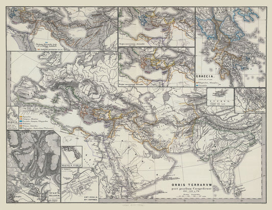 Historic Map - Middle East Asia Europe - Spruner 1865 - 29.75 x 23 - Vintage Wall Art